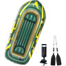 Лодка INTEX Seahawk 4 (68351), 4-местная, 351×145×48 см, вёсла, насос, до 480 кг